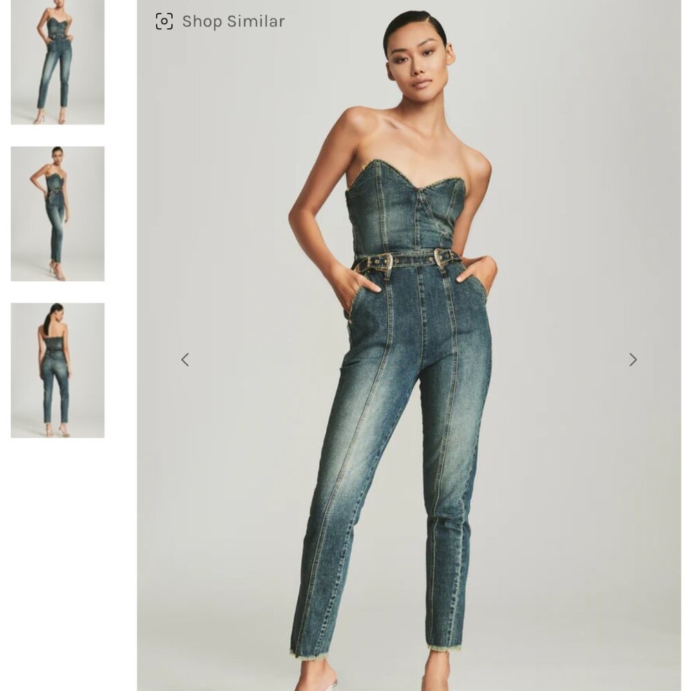 Retrofete Dree Jumpsuit, Jean (Size 28)